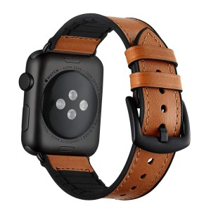 Pasek Exoguard Leather - Apple Watch 38 / 40 / 41 - Orange