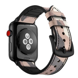 Pasek Exoguard Leather - Apple Watch 38 / 40 / 41 - Military Pink