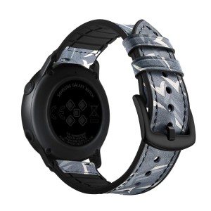 Pasek Exoguard Leather - 22mm - Military Gray