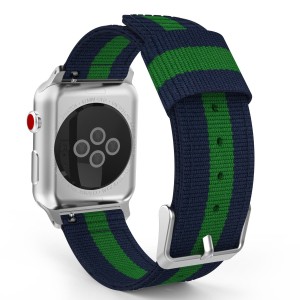 Pasek Exoguard Stripes - Apple Watch 38 / 40 / 41 - Blue/Green/Blue