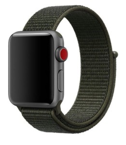 Pasek Exoguard Nylon - Apple Watch 38 / 40 / 41 - Dark Olive
