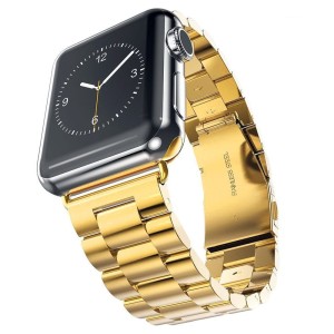 Pasek / Bransoleta Exoguard Steel - Apple Watch 38 / 40 / 41 - Gold