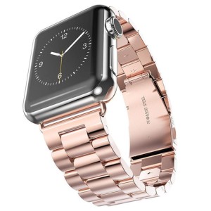 Pasek / Bransoleta Exoguard Steel - Apple Watch 38 / 40 / 41 - Rose Gold