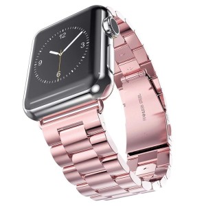 Pasek / Bransoleta Exoguard Steel - Apple Watch 42 / 44 / 45 - Pink