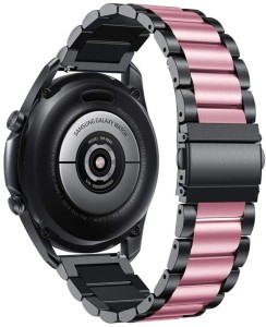 Pasek / Bransoleta Exoguard Steel - 22mm -  Black / Pink