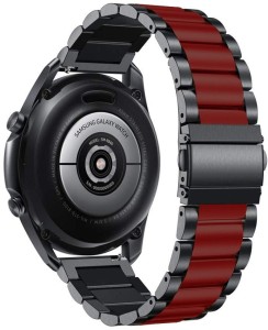 Pasek / Bransoleta Exoguard Steel - 22mm -  Black / Red