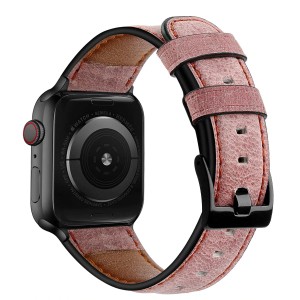 Pasek Exoguard Leather - Apple Watch 42 / 44 / 45 - Dirty Pink