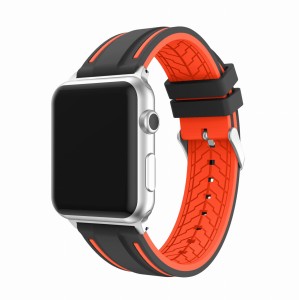 Pasek Exoguard Sport - Apple Watch 42 / 44 / 45 - Black/Orange