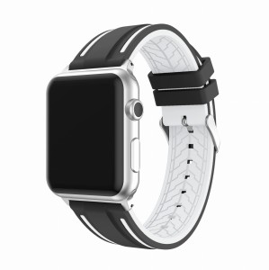 Pasek Exoguard Sport - Apple Watch 42 / 44 / 45 - Black/White