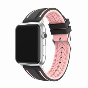 Pasek Exoguard Sport - Apple Watch 42 / 44 / 45 - Black/Pink