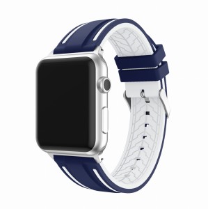Pasek Exoguard Sport - Apple Watch 42 / 44 / 45 - Blue/White