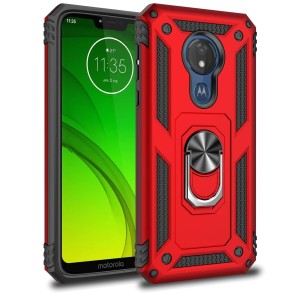 Etui Exoguard Armor Ring - Moto G7 Power - Red