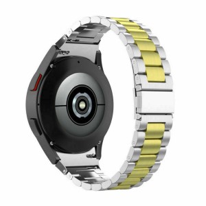 Pasek / Bransoleta Exoguard Steel - Galaxy Watch 4 / 4 Classic - Silver/Gold