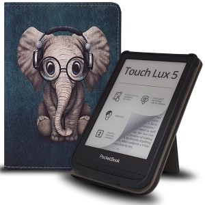 Etui Exoguard Stand - Pocketbook Color / Touch Hd 3 / Lux 4 / Lux 5 - Elephant