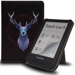 Etui Exoguard Stand - Pocketbook Color / Touch Hd 3 / Lux 4 / Lux 5 - Deer Black