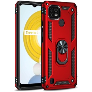 Etui Exoguard Armor Ring - Realme C21 - Red