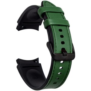 Pasek Skórzany Exoguard Leather/Tpu - Galaxy Watch 4 / 4 Classic -  Green