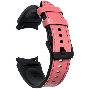 Pasek Skórzany Exoguard Leather/Tpu - Galaxy Watch 4 / 4 Classic -  Pink