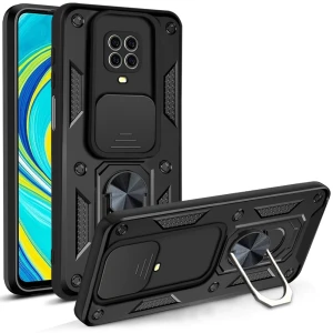 Etui Exoguard Camshield - Xiaomi Redmi Note 9 Pro - Black