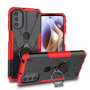 Etui Exoguard Mech Ring - Motorola Moto G31 / G41 - Black/Red