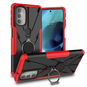 Etui Exoguard Mech Ring - Motorola Moto G51 5g - Black/Red