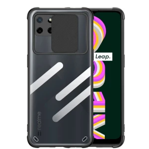 Etui Exoguard Slideshield - Realme C21y / C25y - Clear/Black