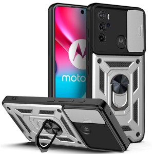 Etui Exoguard Camshield - Motorola Moto G60s - Silver