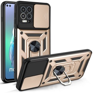 Etui Exoguard Camshield - Motorola Moto G100 - Gold