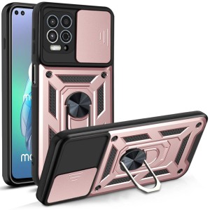Etui Exoguard Camshield - Motorola Moto G100 - Rose Gold