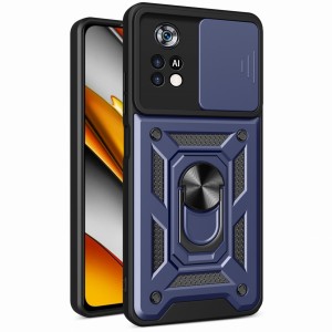 Etui Exoguard Camshield - Xiaomi Poco X4 Pro 5g - Blue
