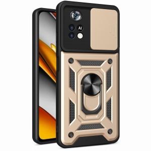 Etui Exoguard Camshield - Xiaomi Poco X4 Pro 5g - Gold