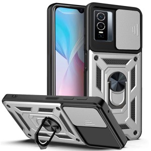 Etui Exoguard Camshield - Vivo Y76 5g - Silver