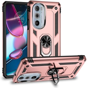 Etui Exoguard Armor Ring - Motorola Edge 30 Pro - Rose Gold