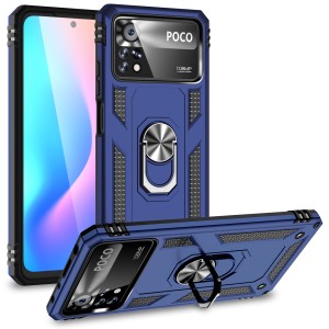 Etui Exoguard Armor Ring - Xiaomi Poco X4 Pro 5g - Blue