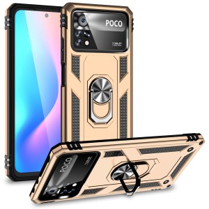 Etui Exoguard Armor Ring - Xiaomi Poco X4 Pro 5g - Gold