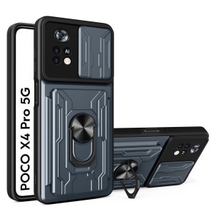 Etui Exoguard Cardshield - Xiaomi Poco X4 Pro 5g - Grey