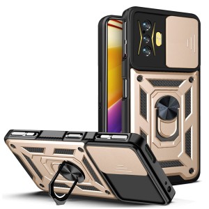 Etui Exoguard Camshield - Xiaomi Poco F4 Gt - Gold