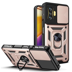 Etui Exoguard Camshield - Xiaomi Poco F4 Gt - Rose Gold