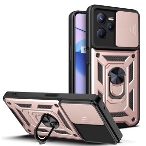 Etui Exoguard Camshield - Realme C35 - Rose Gold