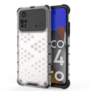 Etui Exoguard Hexagon - Xiaomi Poco M4 Pro - Clear
