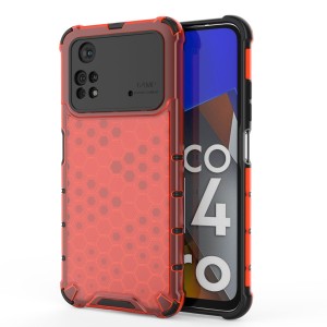 Etui Exoguard Hexagon - Xiaomi Poco M4 Pro - Red
