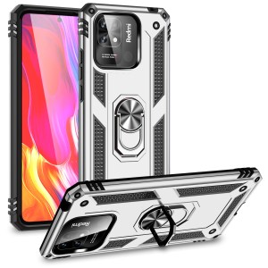 Etui Exoguard Armor Ring - Xiaomi Redmi 10c - Silver