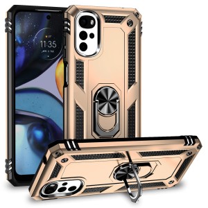 Etui Exoguard Armor Ring - Motorola Moto G22 - Gold