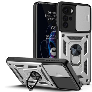 Etui Exoguard Camshield - Motorola Moto G22 - Silver