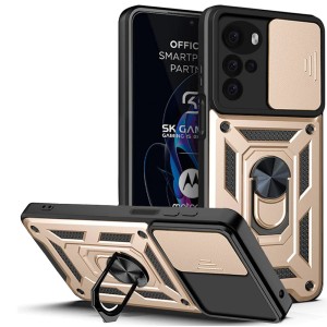 Etui Exoguard Camshield - Motorola Moto G22 - Gold