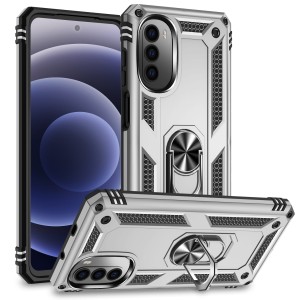 Etui Exoguard Armor Ring - Motorola Moto G52 - Silver
