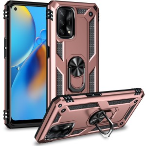 Etui Exoguard Armor Ring - Oppo A74 5g - Rose Gold