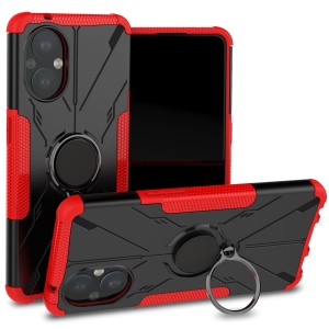 Etui Exoguard Mech Ring - Oppo Reno 7 Lite - Black / Red