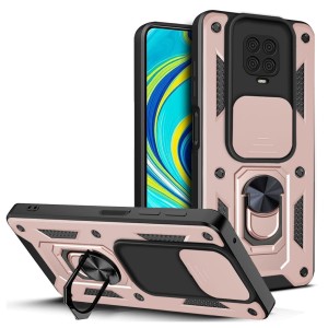 Etui Exoguard Camshield - Xiaomi Redmi Note 9 Pro - Rose Gold
