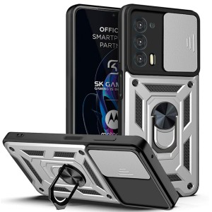 Etui Exoguard Camshield - Motorola Moto Edge 20 - Silver